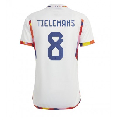 Belgien Youri Tielemans #8 Auswärtstrikot WM 2022 Kurzarm